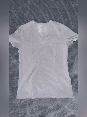 Figs Catarina Scrub Top in Space Grey
